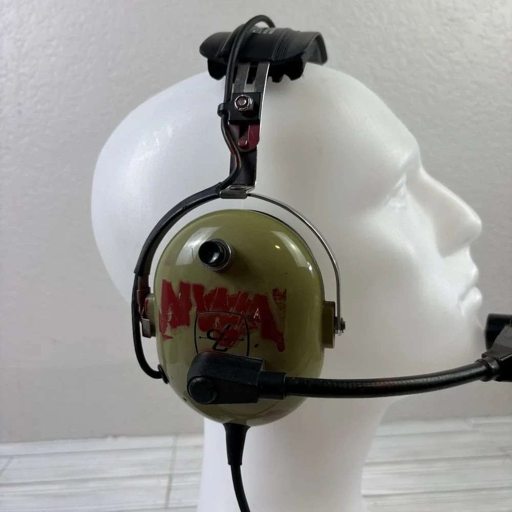 David Clark Aviation Headset W/ Boom Mic M-1A As-is Untested